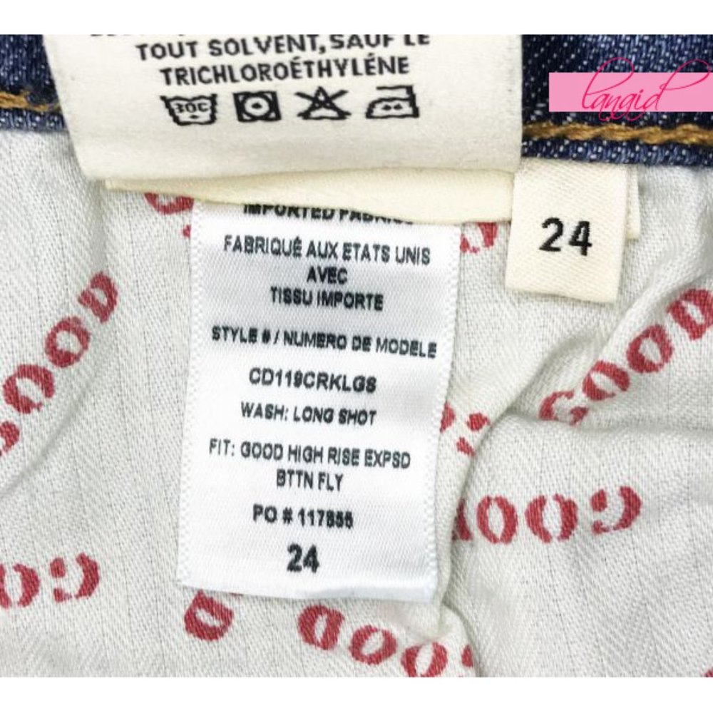 Alice + Olivia Good High Rise Exposed Button Fly Long Shot Hi-Waist Skinny Jeans - Picture 8 of 9